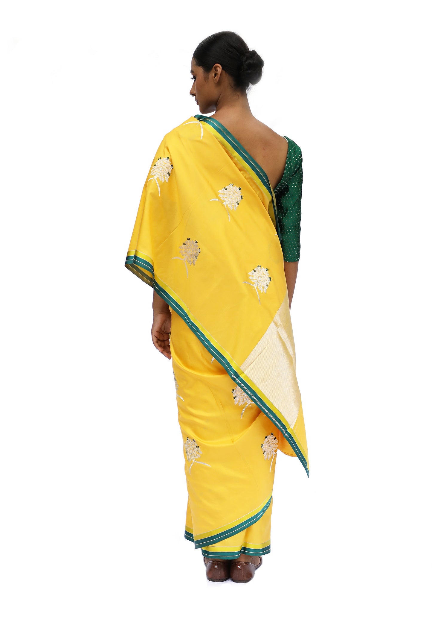 Prakriti - Mustard Katan Silk Saree