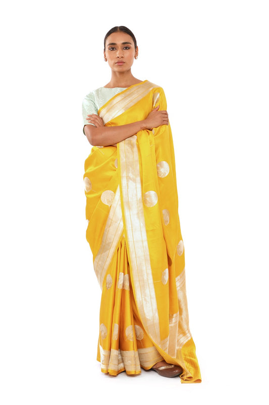 Agila - Mustard Saree