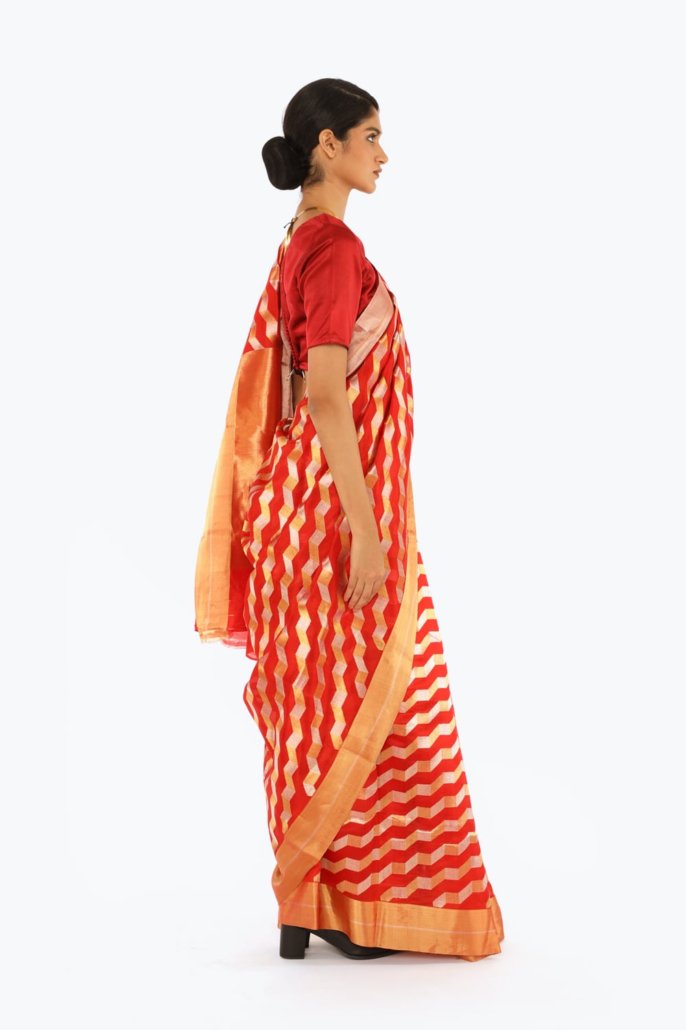 Itta - Vermillion Red Saree