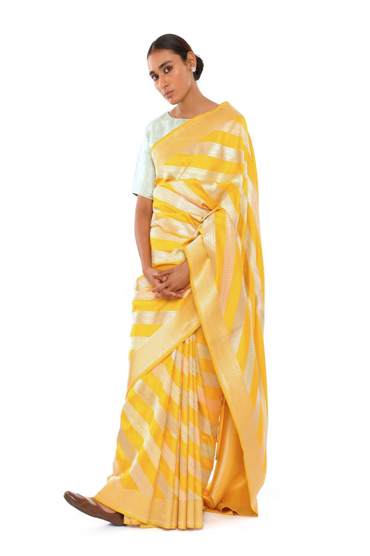 Advaita - Mustard Saree