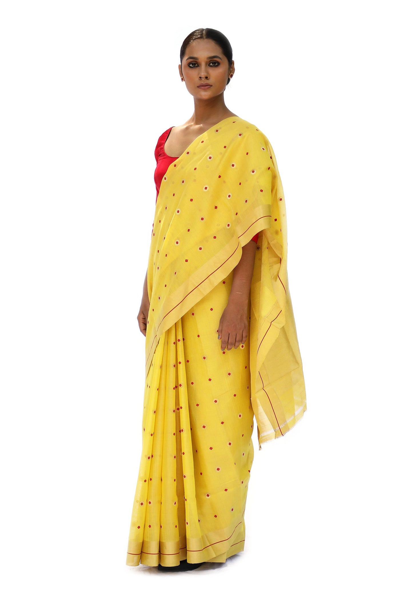 Ella - Marigold Yellow Saree