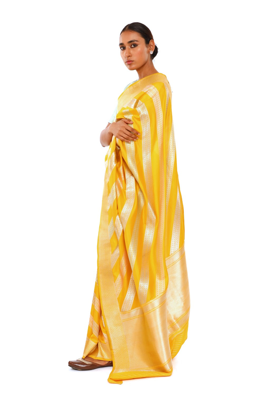 Advaita - Mustard Saree