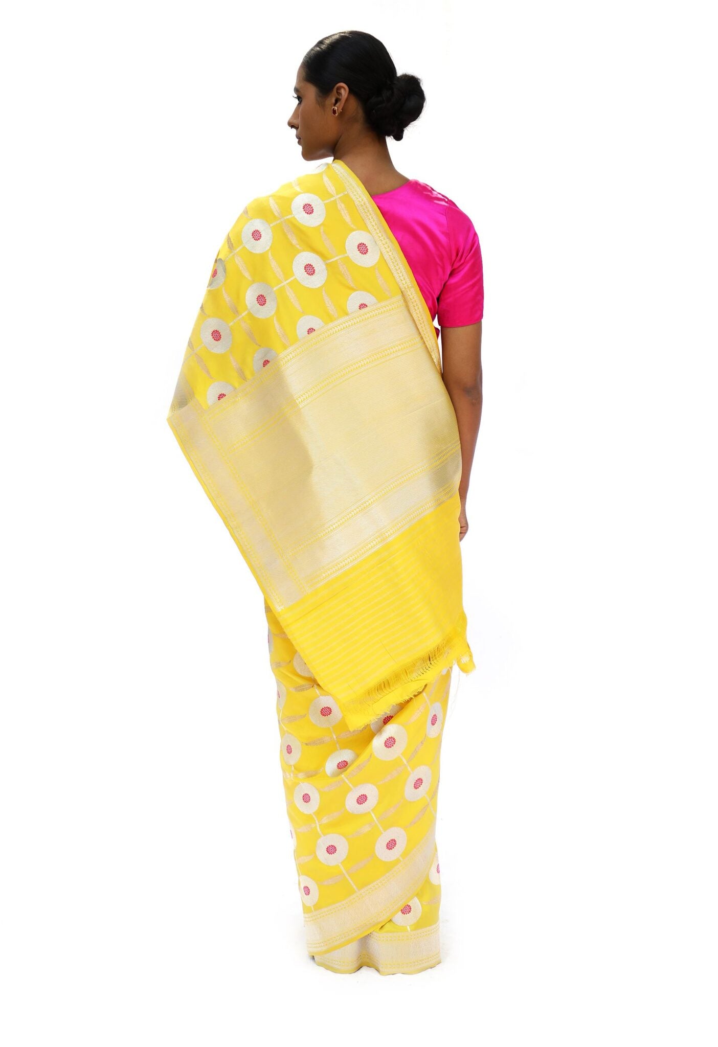 ARUNA -  Mustard saree