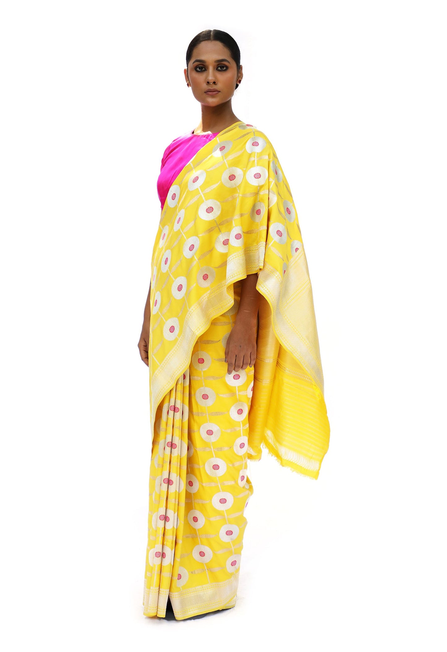 ARUNA -  Mustard saree