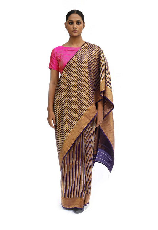 ADVAITA - copper brown saree