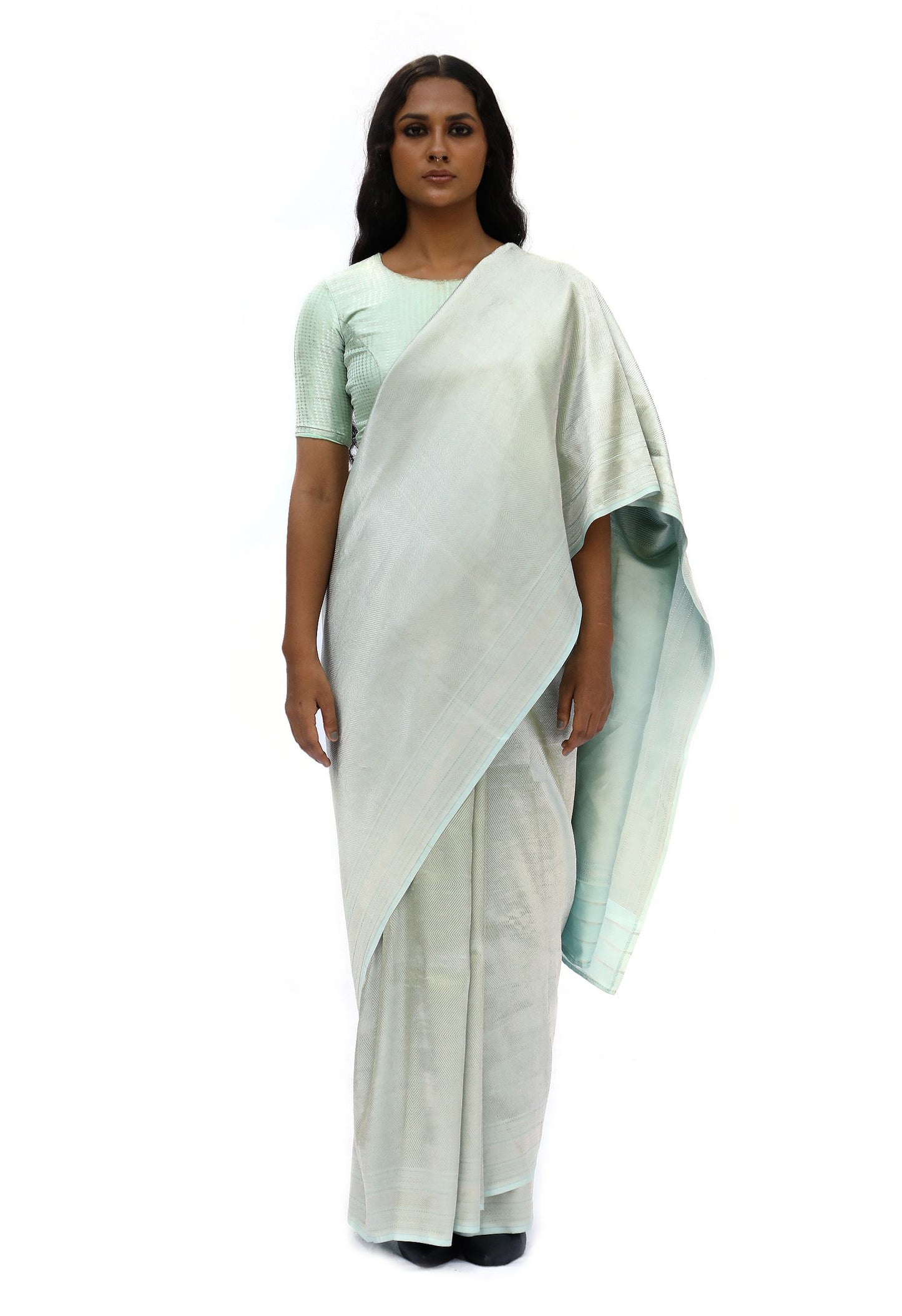 DHARA- pista mashru silk saree