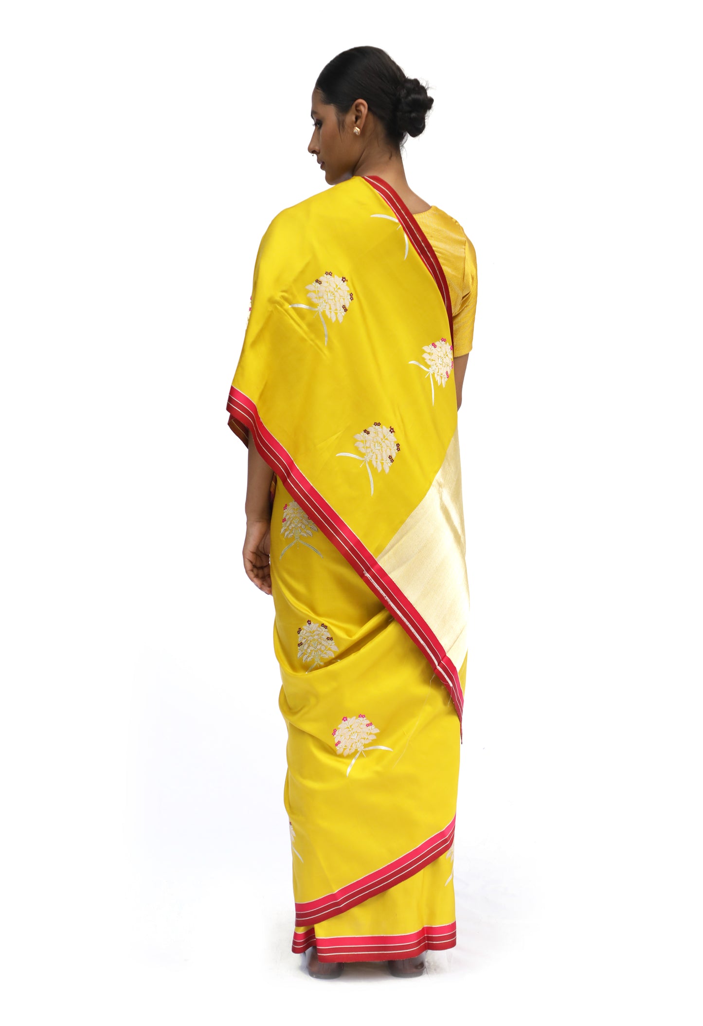 Prakriti - Mustard Katan Silk Saree