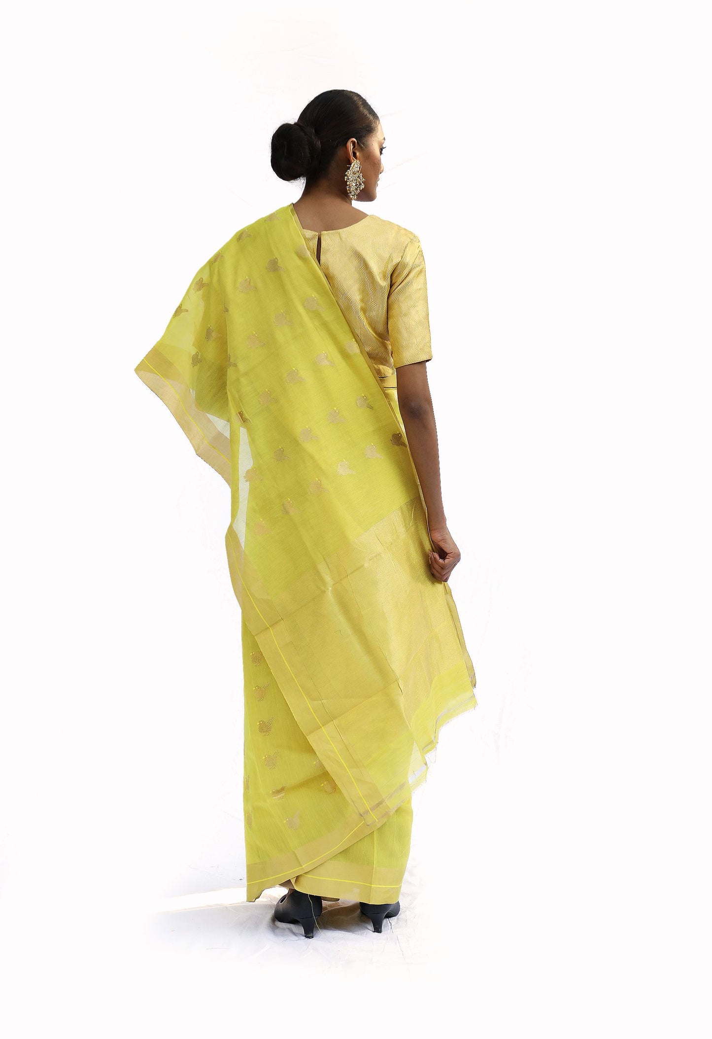 Vihaga - Marigold Yellow Saree